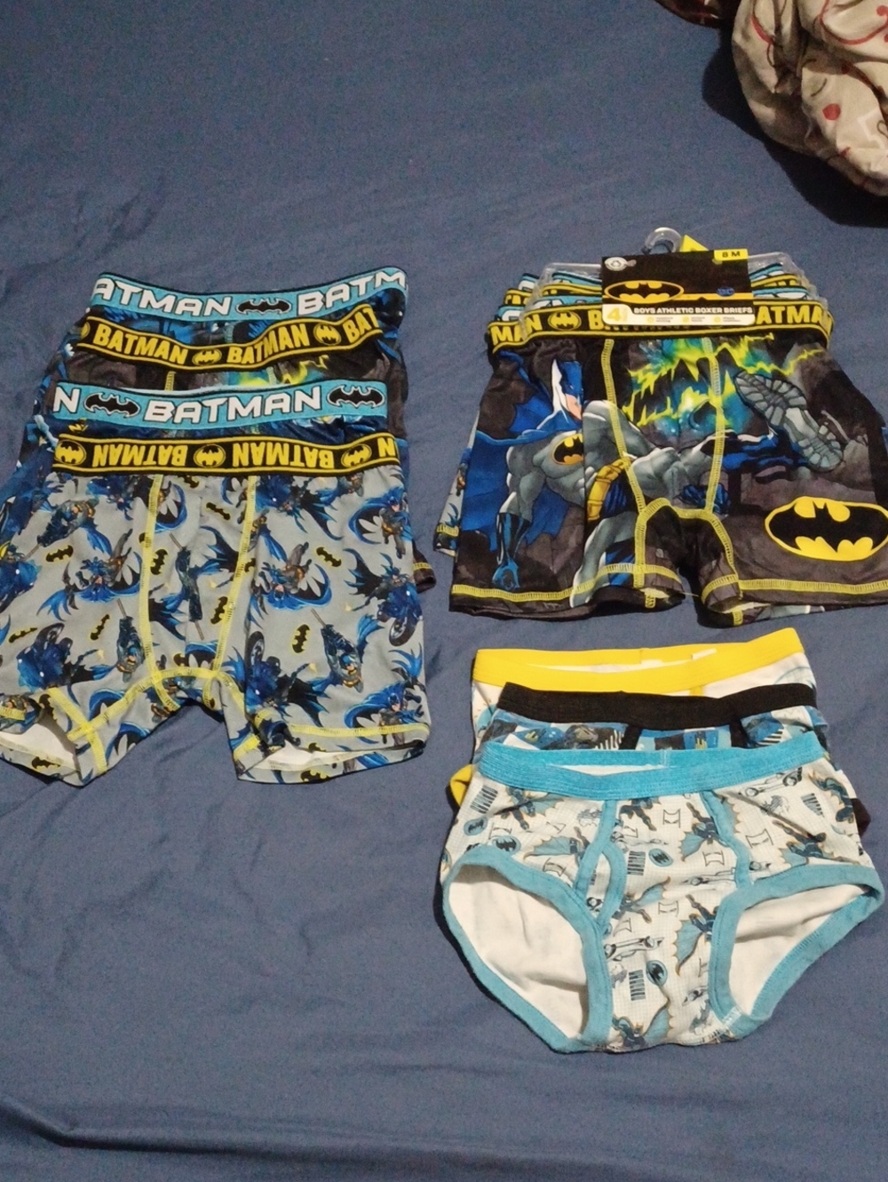 Bundle Of 11 Batman Boys Superhero Boxer Briefs Underwear Size 8